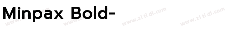 Minpax Bold字体转换